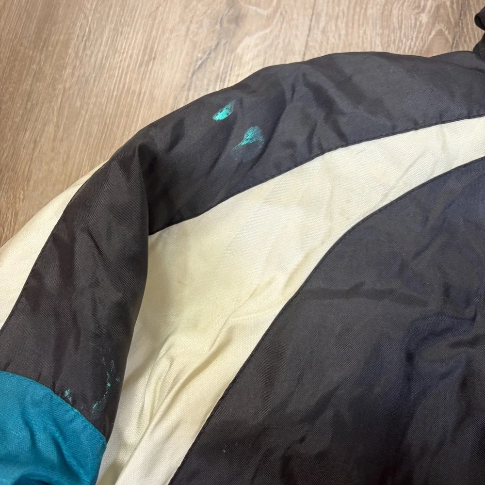 VTG Jacksonville Jaguars Puffer Jacket Mens XL Full Zip Nylon NFL Vintage Black